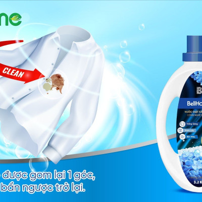 Nước Giặt Xả Công Nghệ Sinh Học Bell Home Hương Sang Trọng 3,2kg