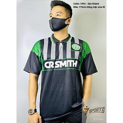 Áo Bóng Đá Retro Celtic 1994 - Sân Khách bản cao cấp vải Cotton Polyester