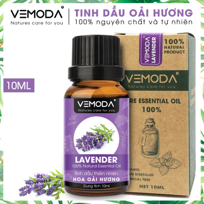Tinh dầu Xông phòng gồm Combo 3 lọ tinh dầu cao cấp: tinh dầu Oải hương (10ml) + tinh dầu Vỏ bưởi MG (10ml) + tinh dầu Cam tươi (10ml) Vemoda