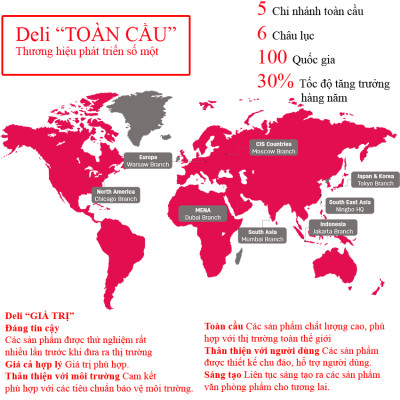 Combo 5 Hộp Ghim Dập Deli 23/17 Dập được 120 tờ Màu bạc Mã 17