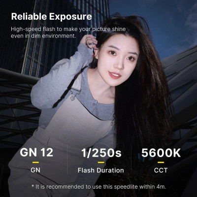 Đèn Flash Mini Đế Gắn Hotshoe Dành Cho Máy Ảnh Ulanzi F12 - Hàng Nhập Khẩu