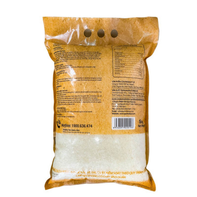 Gạo Gia Đình - Túi 5kg - Tơi xốp, mềm cơm, thơm nhẹ