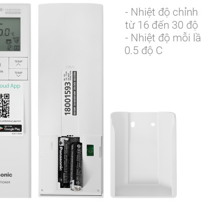 Máy lạnh Panasonic Inverter 1.5 HP CU/CS-XU12ZKH-8 - Hàng chính hãng - Giao HCM và 1 số tỉnh thành