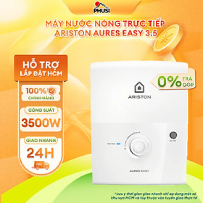 Máy nước nóng trực tiếp Ariston Aures Easy 3.5 - Hàng chính hãng