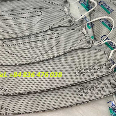 Khẩu trang y tế kháng khuẩn 4D GREEN LIFE màu xám - có chứng nhận kiểm định chất lượng