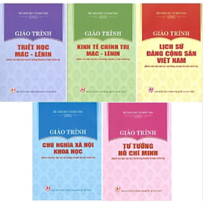 Combo 5 cuốn Giáo Trình Dành Cho Bậc Đại Học Hệ Không Chuyên Lý Luận Chính Trị: Giáo Trình Triết Học, Giáo Trình Kinh Tế Chính Trị , Giáo Trình Chủ Nghĩa Xã Hội Khoa Học, Giáo Trình Lịch Sử Đảng Cộng Sản Việt Nam, Giáo Trình Tư Tưởng Hồ Chí Minh (Tái bản)