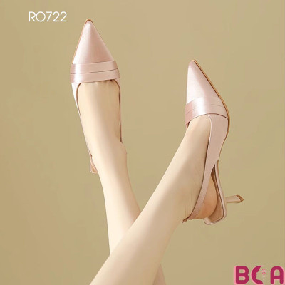 [STYLE XỊN]  Giày Công Sở Nữ Style Mới Cao Gót 6p RO722 ROSATA tại BCASHOP - Sang - Xịn - Êm - Tôn Chân - Tôn Dáng