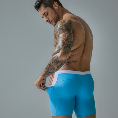 Quần Bơi Nam Boxer Có Túi CLEACCO DEENYT Chất Liệu Nylon Cao Cấp , Chống Thấm , Nhanh Khô Form Fitness Thời Trang (Tặng kèm nón bơi + bịt tai silicon) - Hàng Chính Hãng