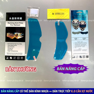 Miếng Dán Chống Nước Mũ Bảo Hiểm Hamart Decal Dán Kính Nón Bảo Hiểm Trùm Đầu Biker Motor Chống Bám Nước